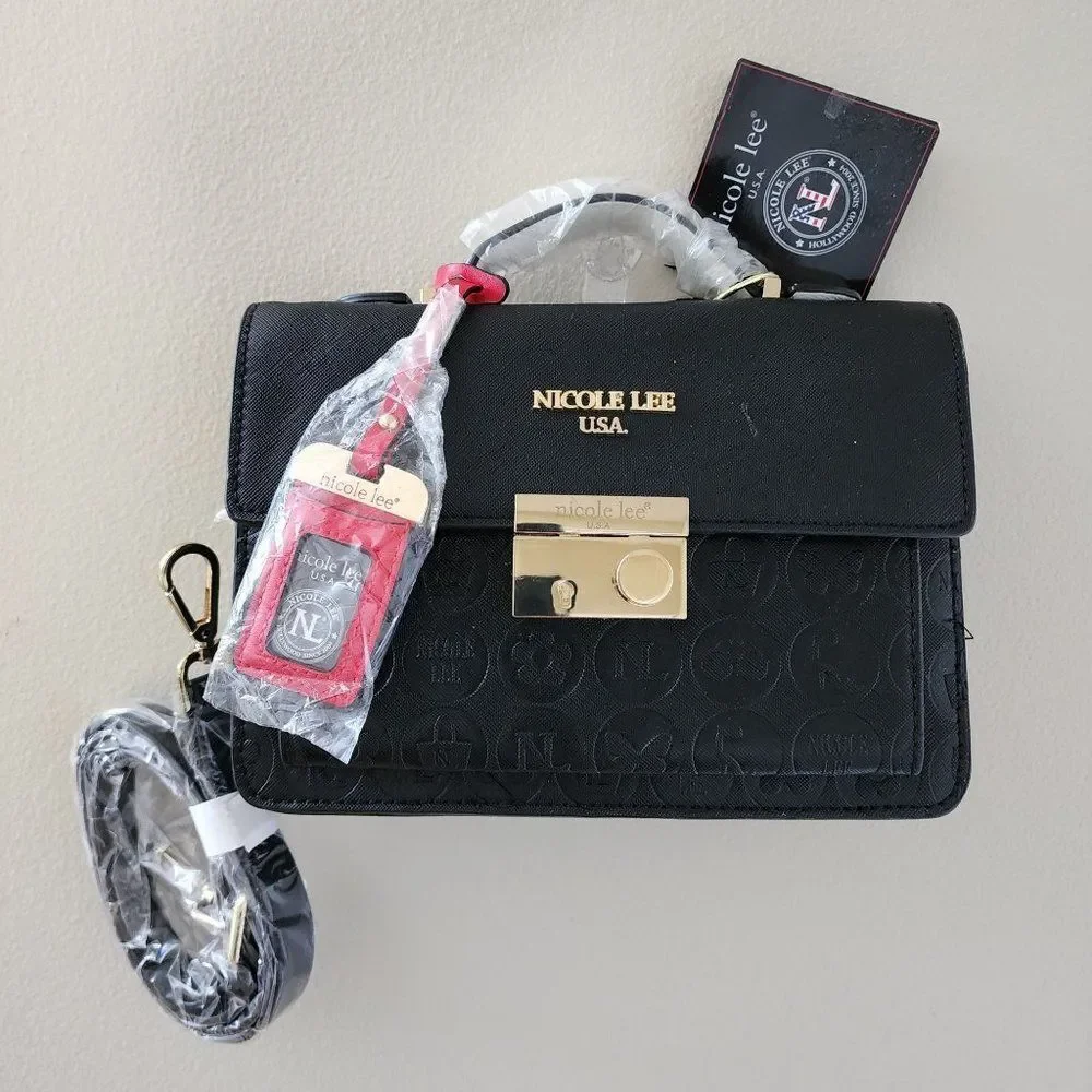 Nicole Lee Small Top Handle Satchel Handbag Crossbody